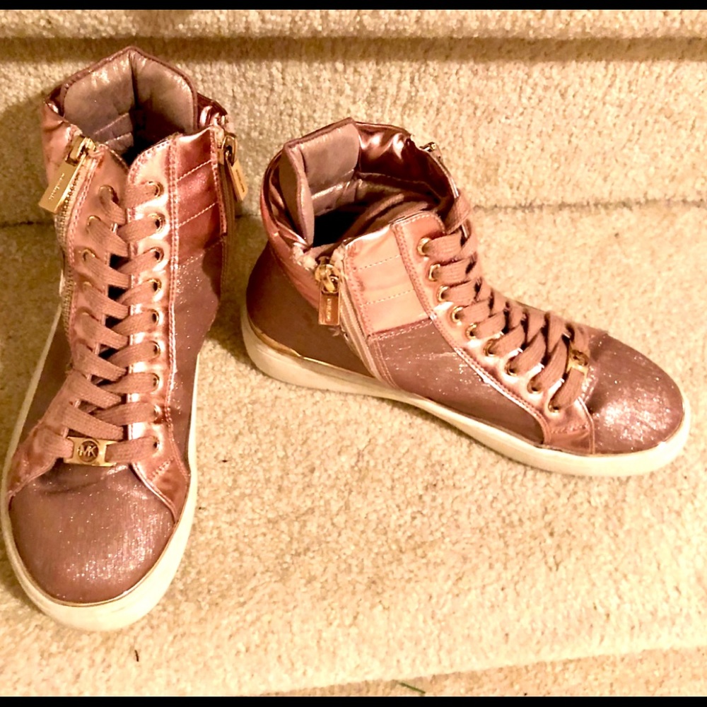 Michael Kors Girls zipper high top sneakers